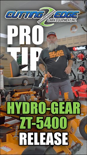 Pro Tip: How to release the Hydros on a Scag Cheetah II. This applies to any mower that contains a Hydro-Gear ZT-5400 www.cuttingedgelawn.com #scag #scagmowers #scagcheetah #protips #lawnmowers #zeroturnmowers #lawnequipment #lawnservice #lawnmowing | Cutting Edge Lawn Equipment