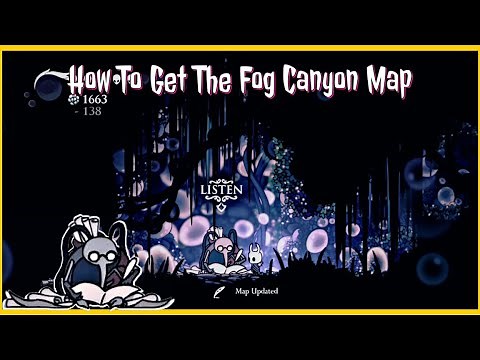 How To Get The Fog Canyon Map | Hollow Knight