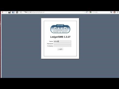 Ledger SMB Demo 01 - Set Up Database And User