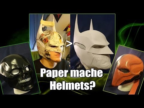 Cheap amazing Helmet Tutorial: How to properly use paper mache!