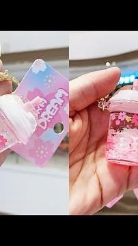 DIY handmade liquid keychain/ diy boba tea keychain/ School supplies/ art and craft