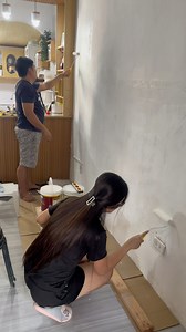 Minivlog|•Inalis na namin yung whiteboard ni Val | Repaint muna using Davies Paint #DaviesPaint #Davies #Megacryl #Biofresh | Nanay Ella and Val