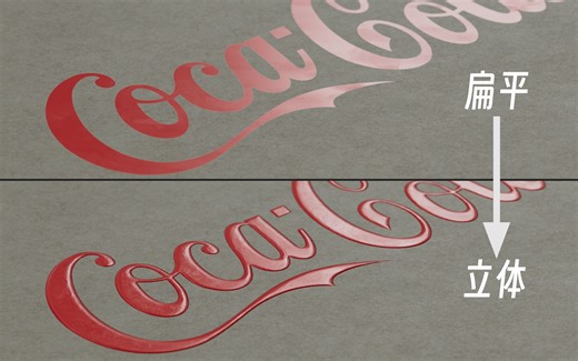 C4D里贴在模型上的Logo（文字）太平没有凹凸立体感？解决方法来啦！