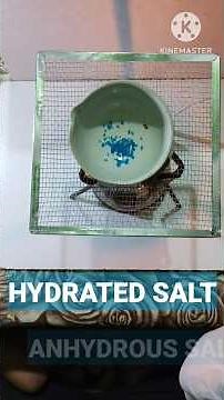 Hydrated and Anhydrous salt Experiment || Water of Crystallization || Copper Sulphate || #experiment
