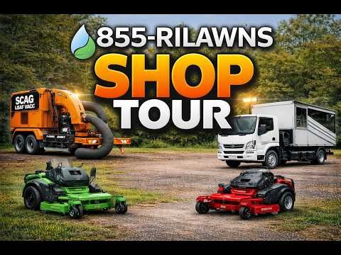 855-RILAWNS Shop Tour: Inside Our Landscaping Setup & Equipment 🚜🔥