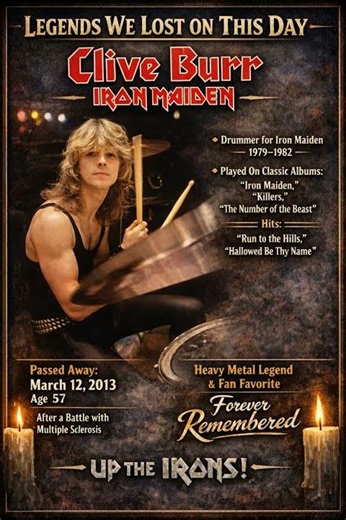 Legends We Lost On This Day Clive Burr Iron Maiden
