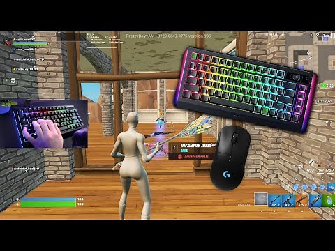 Unboxing Razer Blackwidow V4 Pro 75% Mechanical Keyboard + Fortnite Keyboard Sounds Gameplay