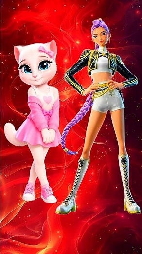 K-Pop Demon Hunters vs Hazbin Hotel ft. Talking Angela | Ultimate Animated Crossover Battle