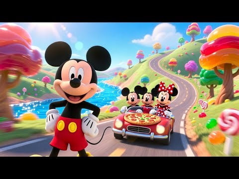 🍕🐭 Mickey Mouse & Friends on the Bumpy Pizza Ride 🎢 | Funny Cartoon Adventure for Kids | 3D Story