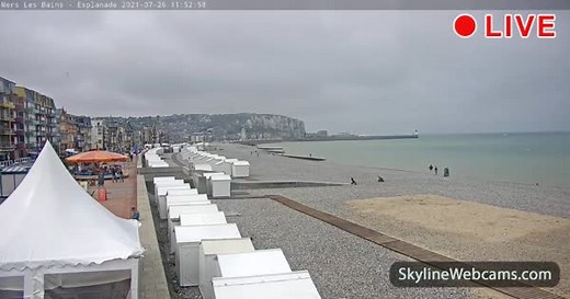 【LIVE】 实况摄像头 Mers-Les-Bains - 法国 | SkylineWebcams