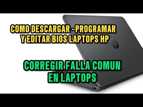 Como programar y editar Bios laptops Hp-eliminar mensaje rojo con blanco.