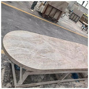 [Hot Item] Taj Mahal Exotic Quartzite Fluted Dining Tables