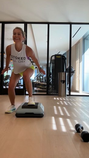 This is your sign to try out the new @kirastokesfit Stoked Step 😜…no excuses!! LETS. GET. PHYSICAL. 💪🏼🪩💃🏼 | Candace Cameron Bure