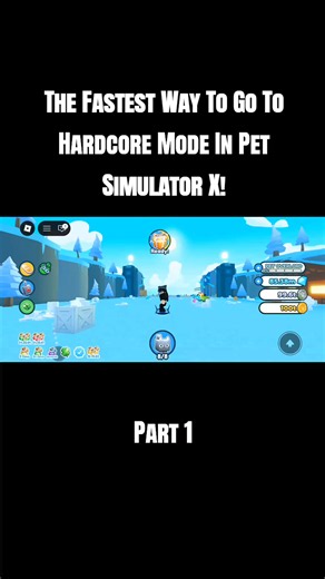 The Fastest Way To Go To Hardcore Mode In Pet Simulator X Part 1! | #PetSimulatorX #PSX #PetSimX #BigGames #Biggames