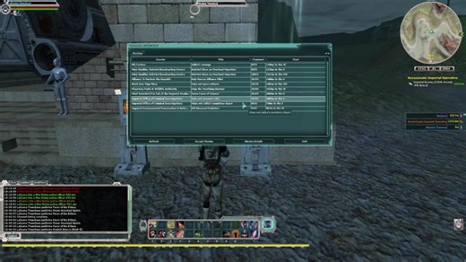 Playing some SWG and farming credits as Smuggler.