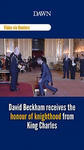 David Beckham, one of Britain’s most celebrated soccer players, was knighted by King Charles at Windsor Castle on Tuesday, recognising his decades-long contribution to sport and charitable causes. The 50-year-old former England soccer captain received the honour at the royal residence, more than 20 years after he was awarded a separate royal honour recognising his contribution to football. Beckham, a lifelong admirer of the royal family, was dressed in a suit designed by his wife, Victoria Beckh