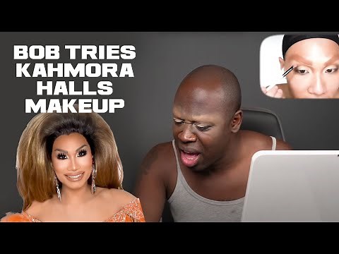 Bob Tries Kahmora Hall's Makeup