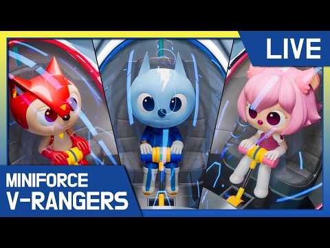 🔴 LIVE 24/7 NEW MINIFORCE V-Rangers ❇️ Best Newest Episodes of Miniforce Season 5!