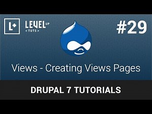 Drupal Tutorials #29 - Views - Creating Views Pages