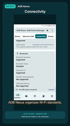 Check Wi-Fi and Bluetooth Capabilities | ADB Nexus #Shorts