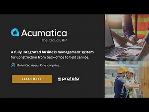 Outgrowing Spreadsheets? Transform your Construction business with Acumatica ERP Software!