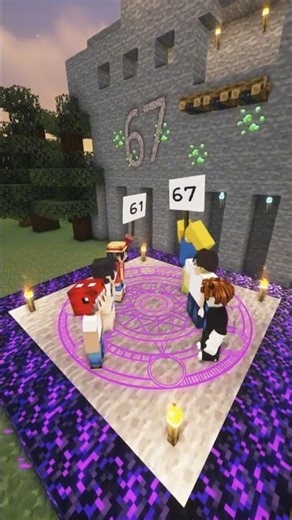 67 VS 61#minecraft #มายคราฟ #survival #sehar