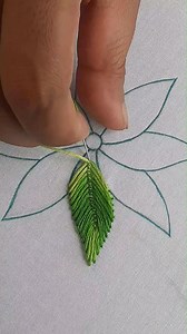 Fly stitch hand embroidery tutorial 🪡🌿🌼 #reelsfbシ #embroidery #short #flower | Rup Handicraft