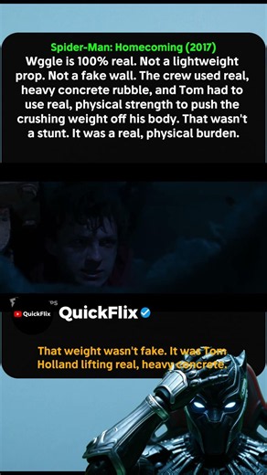 Tom Holland Was Actually Pinned Under Real Concrete!! 😱😲#mcu #marvel #avengers