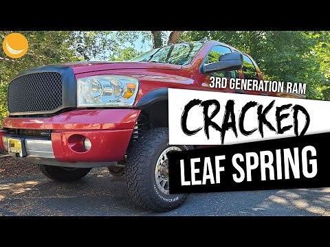 Ram 3500 l Replacing Cracked Leaf Spring and Adding Thuren Fab Shackle