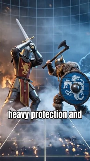 Knight vs Viking: Who Wins?🤔#knight #vikings #medieval