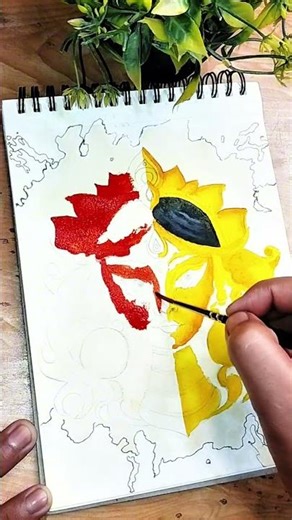 |🪷 Durga maa split art 🪷| by - ‪@Rishu_Arts01‬