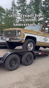 Marty, the replica of Chief Brody’s Chevy Blazer in the film “Jaws,” is locked and loaded for the Jaws 50th Anniversary celebration in Martha’s Vineyard this weekend! Who’s coming? More info at @mvychamber Thanks to our friend Than and Frank’s for helping us get on the road! #jaws #jawsmovie #jaws50thanniversary #jaws50 #jaws50th | The Spicy Shark