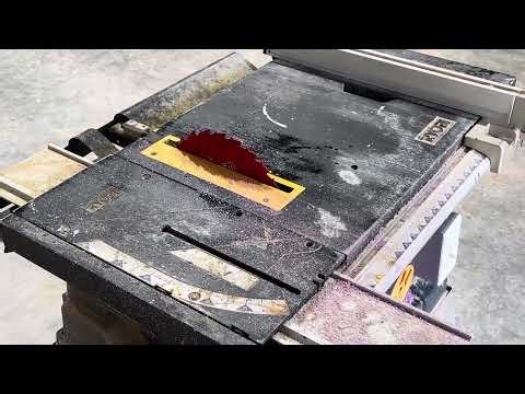 Cutting pink XPS foam insulation board ￼