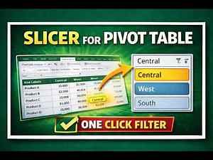 Excel Slicer Explained | Make Pivot Tables Interactive #exceltutorial