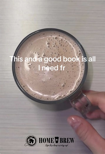 A chocolate chai is a cure all for these chilly day blues! Come try one at Homebrew today! #fyp #coffeetiktok #trending #smallbusiness