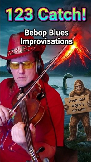 123 CATCH! 🎻 Bebop-Blues Improvisations | Violin Jazz from Last Night’s Stream #bebop #jazz