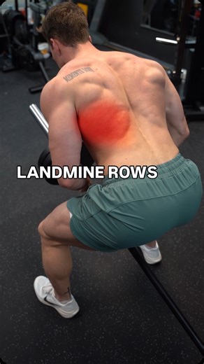 Michael Ꭰean | Online Fitness Coach on Instagram: "Comment “BACK” for FREE back/pull workout 👇 Each landmine row variation hits your back a little differently and knowing how makes a big difference in what you grow. Single-arm landmine row: More lat-driven, great for isolating one side at a time and keeping tension tight. V-handle row: Shifts more work to the mid and lower traps while still firing up your lats. Meadows row (gripping the sleeve): Hits rear delts and upper traps hard, chan