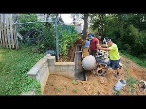 150 Bags of concrete by hand in 3 mins