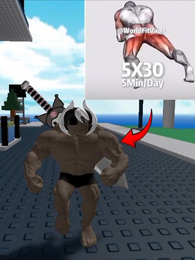 5x30 5Min/Day #roblox #gymtok