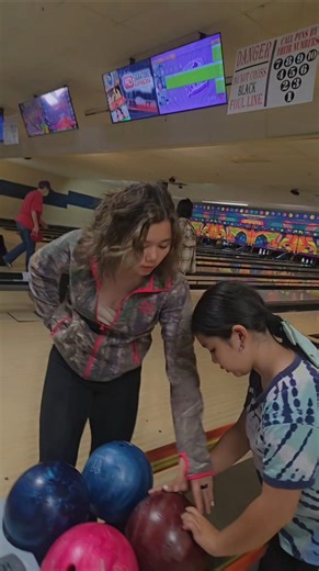 Fun day Bowling 🎳 kids are on Spring break