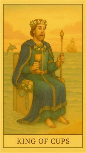 King of Cups | Seasonal Tarot Meaning & Living Arcana Emotional Mastery