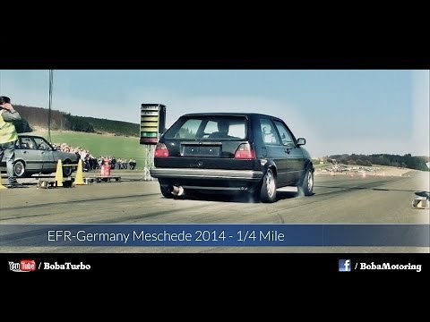 VW Golf Mk2 AWD 1150HP 1/4 Mile Meschede 2014 from Boba-Motoring