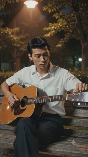 【昭和61年】観客は私ひとり…？夜の公園で歌う売れないシンガーの横顔が切なすぎる💙 #昭和レトロ #昭和61年 #1986年 #昭和テレビ倉庫 #下積み芸能人
