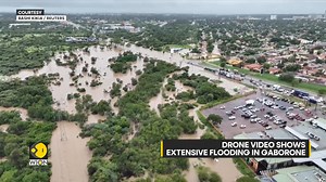 Extensive flooding in #Botswana's capital, Gaborone has left roads closed and large areas under water. Botswana's president Dumo Boko said that the capital was facing the devastating impact of heavy flooding Jyotsna Kumar brings you this report | #Climate | WION