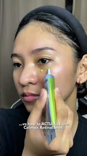 How I use the @celimax global retinal shot for smoother skin 👀✨ I use it during my nighttime ro