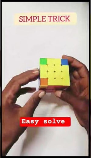 learn how to solve a Rubik's cube#shorts #rubikscube