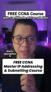 4.2M views · 4.1K reactions | FREE CCNA IP Addressing Course with FREE Certificate of Completion! Register ka lang dito and click enroll for instant access  courses.mnet-it.com/free-courses #ZeroToHero #MNet #ITTraining #ccnatrainingphilippines #ccnaphilippines #ccna #ccna200-301 #cisco #ITphilippines #freeITcourses #freeCCNA #freeLinux #freePython | MNet Solutions | Facebook