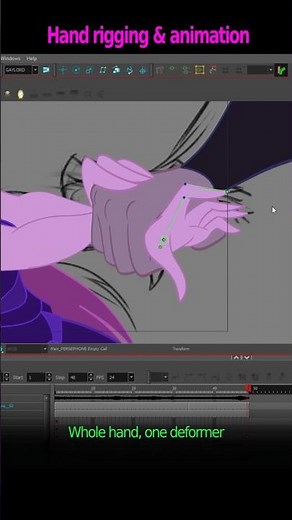 Hand rigging and Animation 🪛🎨 #animatedcartoon
