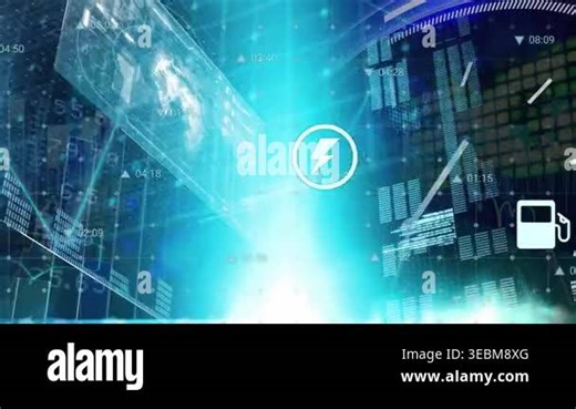 Animation of floating icons, trading board, programming language, rotating globe over digital clock. Digitally generated, globalization, coding, stock market, investment, countdown, technology Stock Video Footage - Alamy