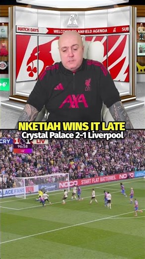 NKETIAH WINS IT LATE! Crystal Palace 2-1 Liverpool Goal Reaction